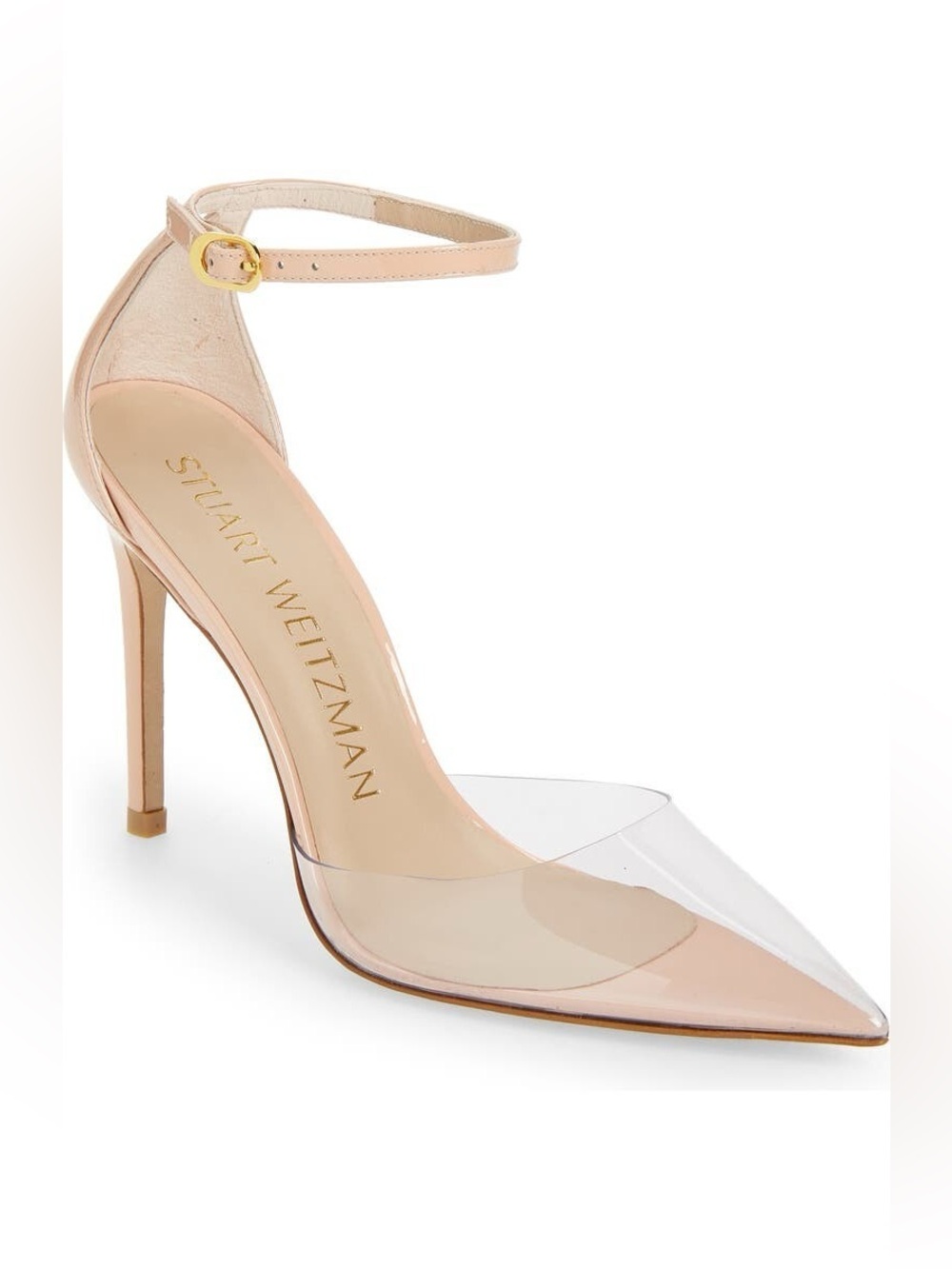 Stuart Weitzman Stuart PVC Pointed Toe Pump